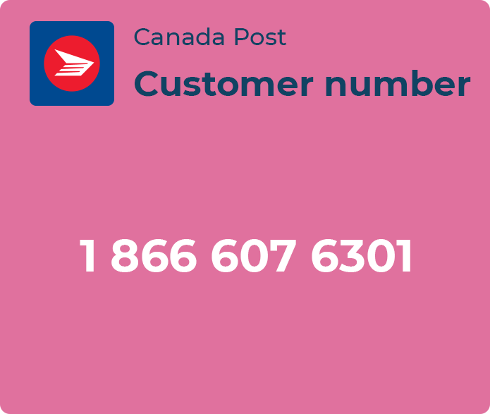 canada post customer number
