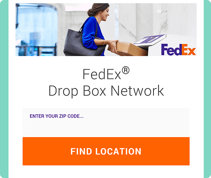 closest fedex drop box
